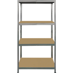 Rockfort Stålreol 4 Reolsystem 90x180cm