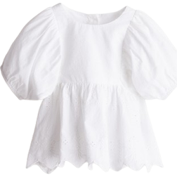 H&M Broderie Anglaise Blouse - White