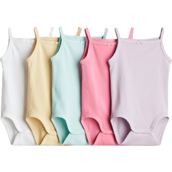 H&M Baby 5-Pack Cotton Bodysuits - Purple