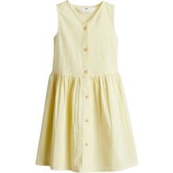 H&M Girls Cotton Dress - Yellow