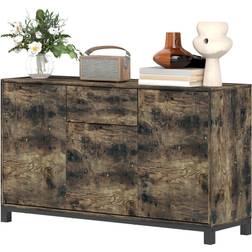 Homcom Industrial Storage Cabinet Rustic Brown Sideboard 120x70cm
