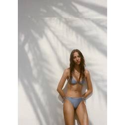Mango Bikini Bh Top Minerva Metallisk Bikiniöverdel - Blå