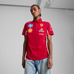 Puma Scuderia Ferrari Hp 2025 Team Polo Shirt - Dark Cherry