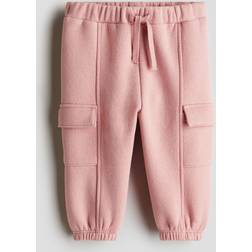 H&M Brushed-Inside Cargo Joggers - Pink