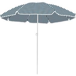 SunLife Strandparasol Blå/Hvid Ø200 cm