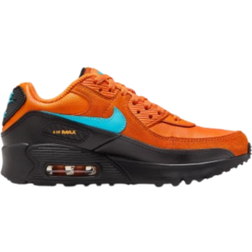 Nike Air Max 90 SE GS - Mandarin/Black/White/Blue Fury