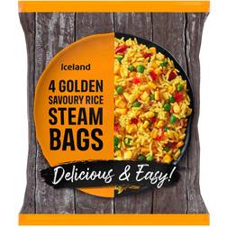Iceland Golden Savoury Rice Steam Bags 600g