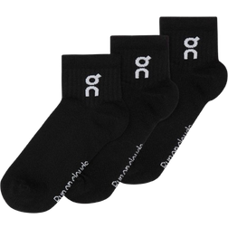 On Logo Sock Mid 3-pack - Black