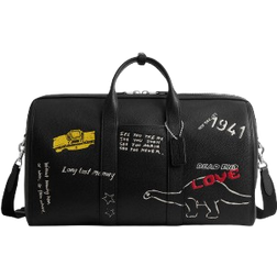 Coach Gotham Duffle Bag 45 With Sketch Print - Black
