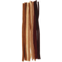 Panduro Hobby Piberensere Cappuccino Brune Nuancer 30cm 6mm 25stk