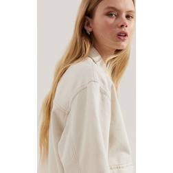 H&M Damen Jeansjacke - Weiß