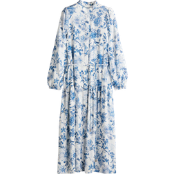 H&M Long Puff-Sleeved Dress - White