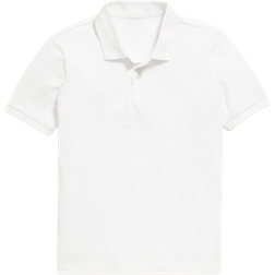 Old Navy Boy's School Uniform Pique Polo Shirt - White