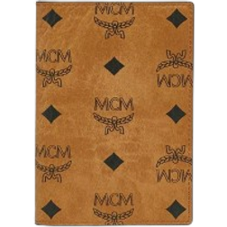 MCM Ottomar Passport Holder In Visetos - Cognac