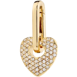 Pilgrim Heart Pendant - Gold/Transparent