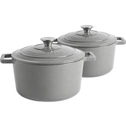 Argon Tableware Cast Iron Cookware Set with lid 2 Parts