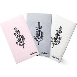 Mulieres Natural Household Cloths 3-pack