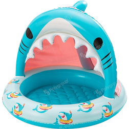 Funsicle Smiley Shark Shaded Paddling Pool
