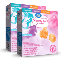 Great Value Variety Pack Drink Mix 2.5oz 30pcs 2pack