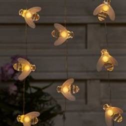 Dunelm 2m 20 LED Bumblebee Outdoor Lights - Warm White String Light