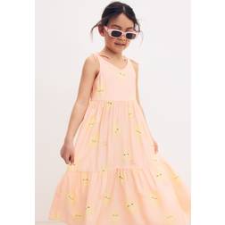 H&M Girls Tiered Dress - Orange