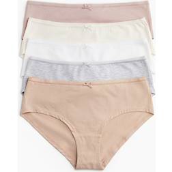 H&M Cotton Hipster Briefs 5-Pack - Beige
