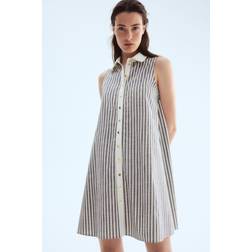 H&M Dames Overhemdjurk Met A-Line - Wit
