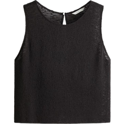 H&M Textured Knit Tank Top - Black