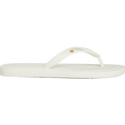 Tory Burch Kira Padded Flip-Flop - Ivory/Gold