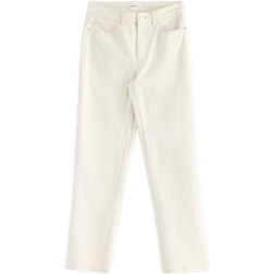 Lindex Straight Nea Cropped Jeans - Light White