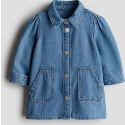 H&M Baby Skjortklänning I Denim - Blå