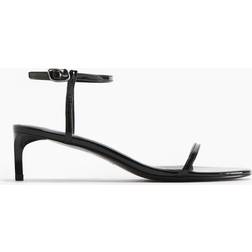 H&M Sort Sandaler Med Hæl Og Smalle Remme -
