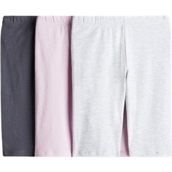 H&M Jersey Cycling Shorts 3-pack - Light Pink/Grey (1231358007)