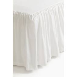 H&M Dobbelt Kingsize i Bomuldsblanding 180x200 Hvid Sengekappe Hvid