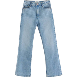 Lindex Flare Karen Cropped Jeans With Mid Waist - Light Denim