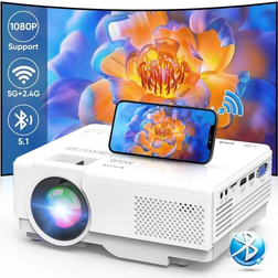 AKATUO Mini Beamer 5G WiFi Bluetooth Projektor Full HD 1080P