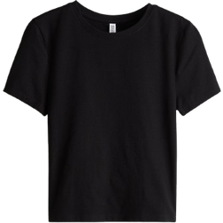 H&M Tight Fitting T-shirt - Black