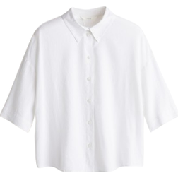 H&M Linen Blend Shirt - White