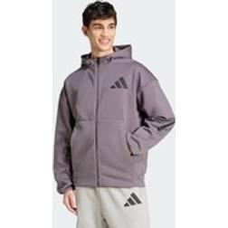 adidas Z.N.E. Full-Zip Hooded Track Jacket - Gris