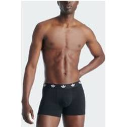 adidas Comfort Flex Cotton Trunks 3-Pack - Black/Medium Grey Heather/White