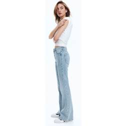 H&M Ladies Flared High Jeans - Blue