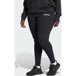 adidas Essentials Linear Cotton Leggings - Black/White