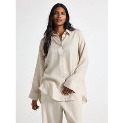 Lindex Oversized Skjorta I Linne