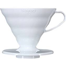 Hario V60 Coffee Dripper 02 Plastic - Hvid