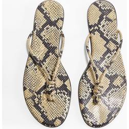 H&M Klipklapper Med Knudedetalje - Beige