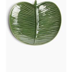 H&M Small Stoneware Plate - Green Serving Dish