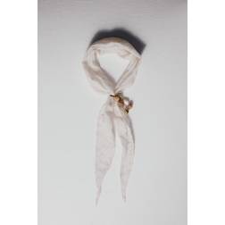 H&M Broderad Scarf - Crèmevit