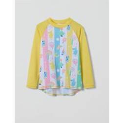 Polarn O. Pyret Moomin Print UV Kids Swim Top - Yellow
