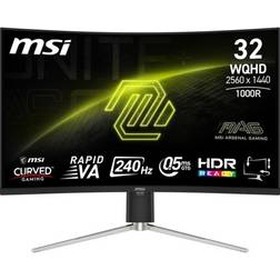 MSI CMS MAG 325CQRXF E2 WQHD 31.5 Inches Monitor Black