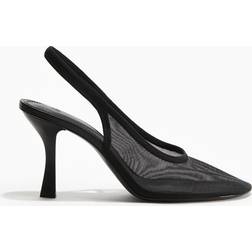 H&M Slingbacks I Mesh - Svart